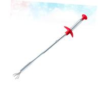 HAMPPLIES 4 pièces Lot de Draineurs de Canalisation Flexibles Fil Rouge Outil de Nettoyage Évier et Drain pour Maison et Restaurant Clip Printemps Anti-bouchon