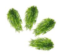 HAMPPLIES 4 Pièces Lot de Fausses Fougères Vertes Décoratives Guirlande Suspendue Artificielle pour Intérieur Extérieur Décoration Murale Salon Salle Bain Jardin