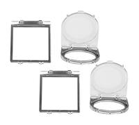 HAMPPLIES 4 Pièces Lot de Protections Boutons Poussoirs Élévateur et Pc Couvre-interrupteurs Carrés et Ronds Anti-poussière Protège-boutons Sensibles pour Appareils Électroniques et Machines