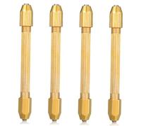 HAMPPLIES 4 Pièces Mini Hand Drill Double Head Tool For Watch Repairing And Carving Micro Drill Set For Wood And Plastic Materials