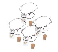 HAMPPLIES 4 Pièces Pendentif bouteille de parfum vide mignon juge parfums cylindrique bouteilles pendentif bouteille de parfum suspendu diffuseur de parfum de voiture décor suspendu Un verre
