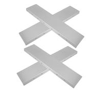 HAMPPLIES 4 pièces Protection Gouttière Toit Aluminium Déviateurs Pluie Robustes pour Coins de Toiture Anti-éclaboussures Efficaces pour Maison