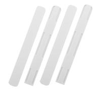 HAMPPLIES 4 Pièces Rail de Glissière Tiroir Adhésif Blanc et Stable pour Boîtes de Rangement et Paniers Coulissants Accessoires DIY pour Cuisine et Chambre