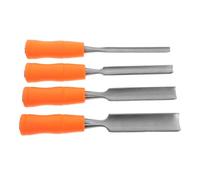 HAMPPLIES 4 Pièces Set de Ciseaux à Bois Acier avec Manche Bois Ergonomique Gouges Demi-rondes Professionnelle et Débutants