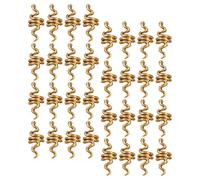 HAMPPLIES 40 Pièces à cheveux pour femmes bijoux dreadlock Accessoires Dreadlocks poignets à cheveux pour tresses Golden