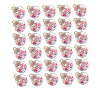 HAMPPLIES 40 Pièces Mini à Paillettes Étoiles Colorées Pendentifs DIY Bijoux Charms Accessoires pour Décoration Noël et Créations Artisanales