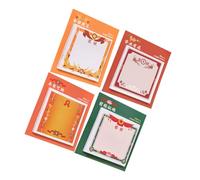 HAMPPLIES 4pièces Lot De Mini-blocs-notes Autocollants Pour Garçon Fille Dessins Animés Animaux Blocs-notes Vierges Pour Apprentissage Récompenses Et Éloges