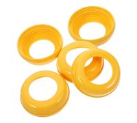 HAMPPLIES 5 pièces Colliers de Remplacement pour Biberons Large Neck Anneaux à Vis Plastique Réutilisables pour Couvercles de Biberons Accessoires Universels pour Alimentation