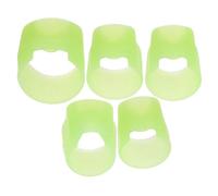 HAMPPLIES 5 Pièces Ensemble de ongles Pipa couvre-ongles outils de pratique du pipa médiators musicaux clou de fournitures de cure-doigts faux de silice Vert clair