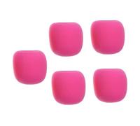 HAMPPLIES 5 pièces Housses Micro Mousse Durables Pare Brise Rose Protection Vent pour Microphones à Main Standard