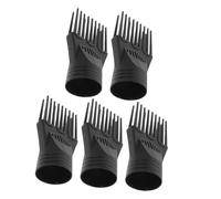 HAMPPLIES 5 Pièces Peigne Sèche-cheveux Plastique pour Coiffage Professionnel Accessoire Buse Collecteur Démêlant et Protecteur pour Cheveux Bouclés et Lisses