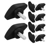 HAMPPLIES 50 Pièces Vis à Pouce T Plastique Lot Boutons à Ailettes pour Support Microphone Fixation Sans Outil pour Studios Streaming et Conférences