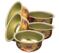 HAMPPLIES 5pièces Bol Offrande Inoxydable pour Bougies Tea Light pour Temples Décoration Zen Et Utilisation Domestique