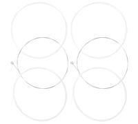 HAMPPLIES 6 Pièces Cordes en Nylon pour Balalaïka Argenté, Jeu Complet Optimisé pour Balalaïka Design Confortable, pour Pratique Musicale Quotidienne et Éducation Traditionnelle Russe