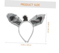 HAMPPLIES 6 pièces Costume Âne Garçon Fille pour Halloween avec Queue Nez et Gants Déguisement Animal Cosplay Garçon Fille Sûr et Confortable