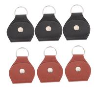 HAMPPLIES 6 pièces Étui Porte-médiators Guitare Cuir PU avec Boucle Suspendue Sac Compact et pour Médiators Acoustiques Protection Sécurisée la Perte