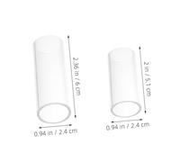 HAMPPLIES 6 Pièces Guitar Slide Ring Set Glass Finger Sliders For Electric Acoustic Guitars Lightweight Ergonomic Stability For Blues Jazz Country Music Performance