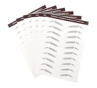 HAMPPLIES 6 pièces Lot de Autocollants Sourcils Imperméables Courbes Naturelles Faux Tatouage Sourcils Maquillage Temporaire Femme