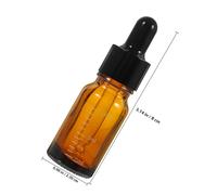 HAMPPLIES 6 pièces Lot de Flacons Verre avec Pipette Graduée Bouteilles Rechargeables Étanches pour Huiles Essentielles et Cosmétiques pour Voyage et Usage