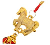 HAMPPLIES 6 Pièces Mini Lantern Pendants Chinese Knot Lucky Charms Year of The Horse Tassel Decorations for Year Home Car Bonsai