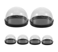 HAMPPLIES 6 Pièces Miniature Display Dome Set Plastic Terrarium Cloche for DIY Crafts Dustproof Cover for Plants and Keepsakes Lightweight and Versatile Tabletop Decor