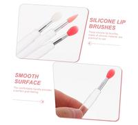 HAMPPLIES 6 pièces Silicone Lip Brush With Lid Set Portable Lipstick Applicator For Women Soft And Makeup Tool For Lip Mask And Gloss Application