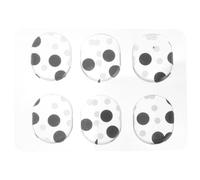 HAMPPLIES 6 pièces Tampons Amortisseurs Gel Silicone Auto-adhésifs pour Batterie Tapis de Sourdine Silencieux pour Caisse Claire et Percussions Kit Points Noirs des Harmoniques