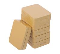 HAMPPLIES 6pièces Boîtes Métal à Fermeture à Clapet Dorées Pour Bonbons Et Thé Conteneurs Portables Et Vides Organisation De Voyage Maison