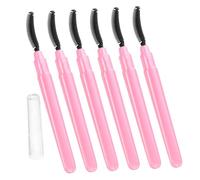 HAMPPLIES 6pièces Kit de Pinceaux Applicateurs à Cils Silicone Brosses pour Mascara et Sourcils Outils de Maquillage pour Yeux