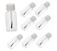 HAMPPLIES 8 pièces Flacons Vernis Vide avec Pinceau Transparent Rechargeables pour Manucure Bouteilles Compactes Étanches pour Huiles Cuticules et Peinture Retouche