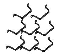 HAMPPLIES 8 pièces Lot de Sangles Adaptation Aluminium pour Gouttières et Descentes Eau Installation Facile et Fiable pour Gestion des Eaux Pluviales Compatible Structures Variées Finition