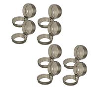 HAMPPLIES 8 pièces Protection de Boutons Cuisinière Gaz Transparent Couvre Boutons Sécurité Installation Facile pour Four et Plaque