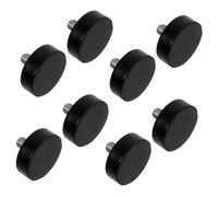 HAMPPLIES 8 Pièces Rubber Shock Absorbing Furniture Levelers Adjustable Anti-Vibration Feet for Table Chair Stool Legs Isolation and Stability