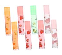 HAMPPLIES 8 pièces Set de à Transparente Hydratants Fruits Brillant Naturel et Repulpant pour Soins Quotidiens Pratique pour la Famille Couleur Aléatoire Couleur Aléatoire
