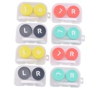 HAMPPLIES 8pièces Étuis pour Lentilles De Contact Supports Compacts Boîtes De Rangement pour Lentilles Pratiques pour Voyager Et
