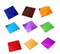 HAMPPLIES 9 Papier Aluminium Alimentaire Coloré pour Chocolat Bonbons Papier Alimentaire