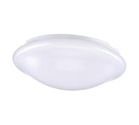 HAMPPLIES Abat Jour Plafonnier Rond Blanc Cache Lampe pour Salon Chambre Cuisine Diffuseur de Lumière Doux et Élégant Accessoire Déclairage Intérieur