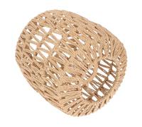 HAMPPLIES Abat Jour Rotin Simulé Vannerie Suspension Tressée Abat Jour Vintage Rotin pour Restaurant Bar et Maison Design Élégant