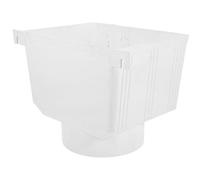 HAMPPLIES Adaptateur PVC pour Descente Pluviale Entonnoir de Gouttière Résistant Corrosion Raccord Récupérateur Eau Pluie Installation Facile et Drainage