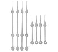 HAMPPLIES Aiguilles d'Horloge en Aluminium pour Mécanisme Quartz, Lot de 4, Remplacement Silencieux pour Horloge Murale Créative, pour Bricolage à Domicile