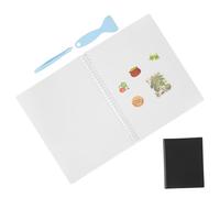 HAMPPLIES Album De Collection Autocollants De Rangement Réutilisable Carnet Vierge pour Organisation Autocollants