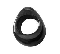 HAMPPLIES Anneau De Massage En Corne De Bœuf Noir Compact, Outil De Massage Des Pieds Portable Pour Pédicure, Accessoire Professionnel De Réflexologie Plantaire Pour Détente Musculaire