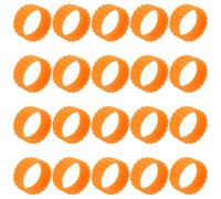 HAMPPLIES Anneaux de Maintien en Silicone Orange pour Bougies Coniques 20 Pièces Inserts Antidérapants pour Supports de Bougies Accessoires de Décoration Intérieur pour Fixation