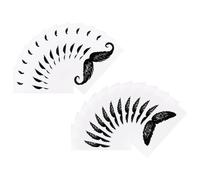 HAMPPLIES Autocollants Cire pour Épilation Nez et Barbe 24 Pcs Protecteurs Moustache en PP Usage Quotidien 1 Petit Rouleau Moustache Accessoires Épilation Homme