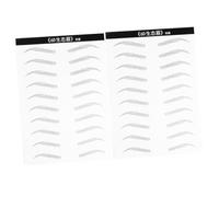 HAMPPLIES Autocollants pour Sourcils Imperméables 20 Paires 6d Effet Poil Patchs pour Sourcils Artificiels Femmes Maquillage Solide