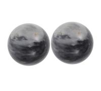 HAMPPLIES Balles Anti-stress Chinoises En Jade Naturel 5 Cm Lot De 2 Boules De Contemplation Et Massage Pour Exercices De Thérapie Des Mains Relaxation Musculaire Et Bien-être Portable