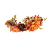HAMPPLIES Bandeau D'halloween Léger en Tissu et Plastique, Couronne Citrouille Festive pour Mariage et Photographie, Accessoire Automnal Couleur Vive et Charme Saisonnier