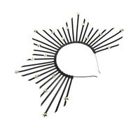 HAMPPLIES Bandeau Halo Noir en Plastique Multi-usage pour Coiffure Élégante, Design Simple et Créatif, pour Banquets et Engagements