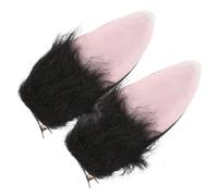 HAMPPLIES Bandeau Oreilles de Lapin Peluche Cosplay avec Pince Accessoires Costume Lapine pour Fête Carnaval et Déguisement Adulte et Facile à Porter
