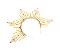HAMPPLIES Bandeau Soleil Vintage Élégant pour Femme Accessoire de Cheveux Déesse Cosplay Headband Halo Lumineux pour Mariage et Fête